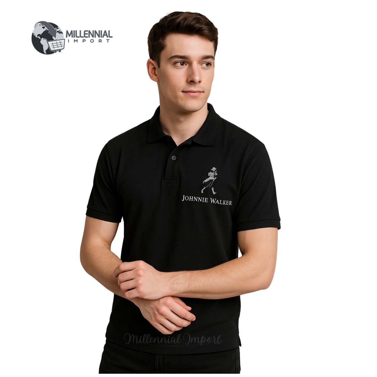 GENERICO - Polo Camisero Hombre Algodón Cuello Reforzado