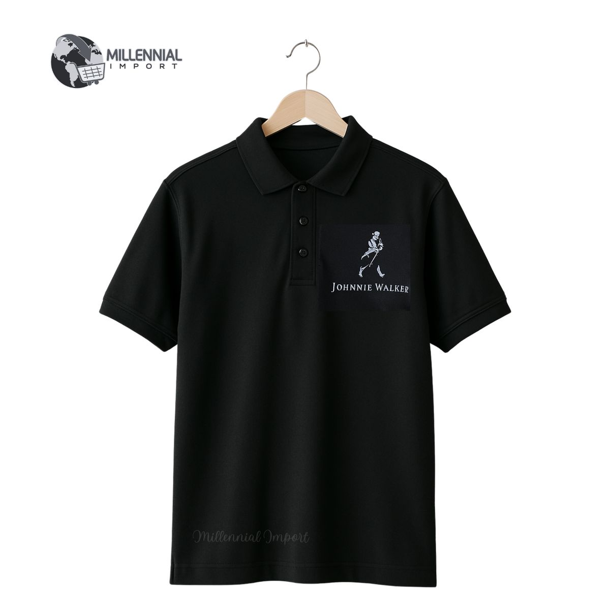 GENERICO - Polo Camisero Hombre Algodón con Bordado