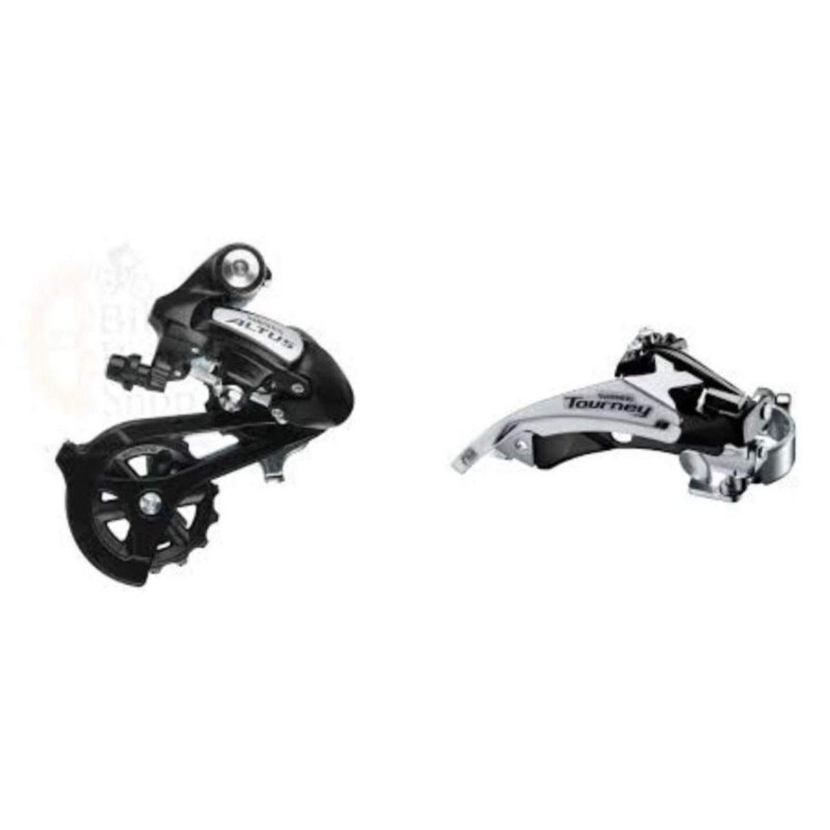 SHIMANO - DESCARRILADOR SHIMANO ALTUS 8V + DESVIADOR MEGA BICI