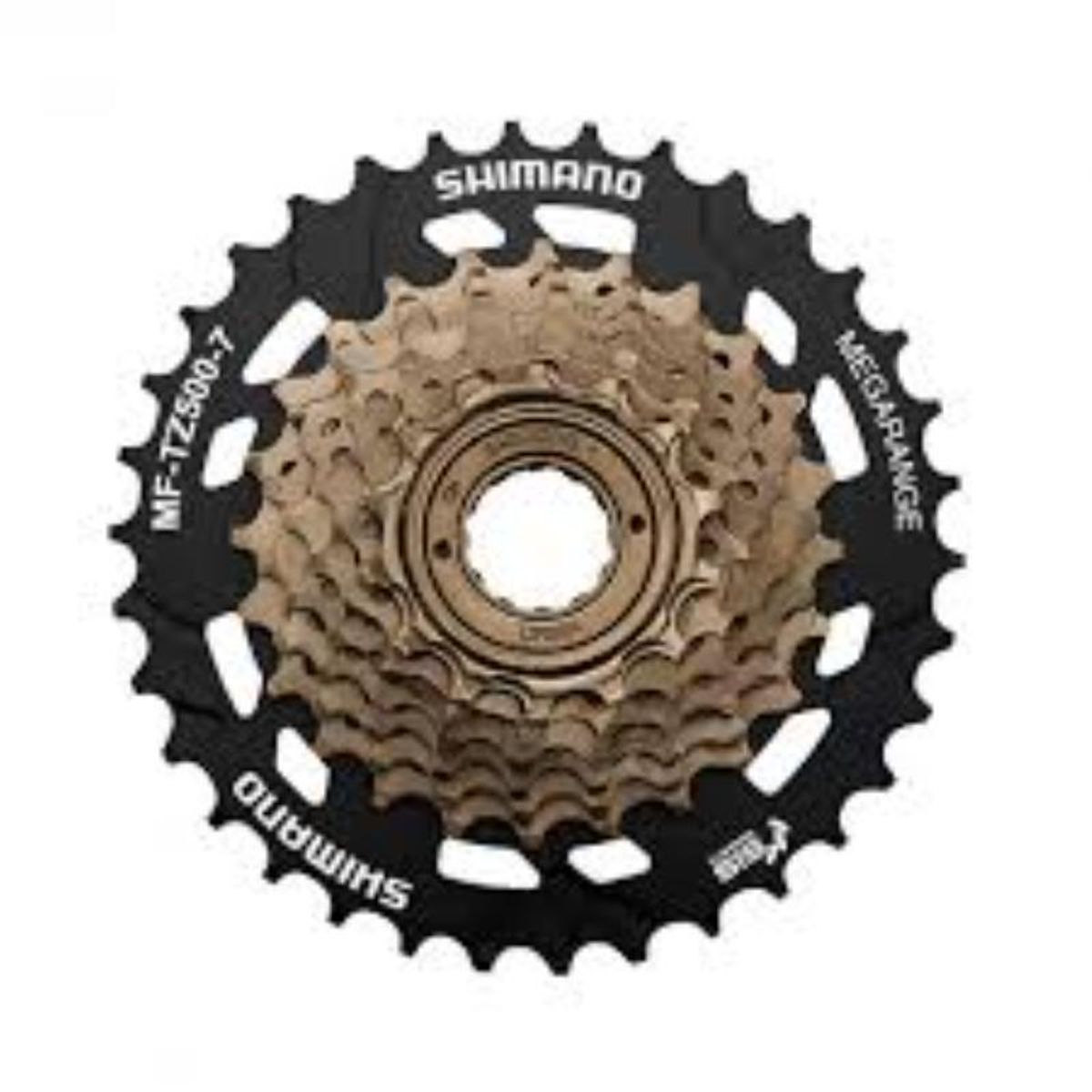 SHIMANO - Piñon Shimano mega 7v Y Cadena Kmc 7v Para Bicicleta