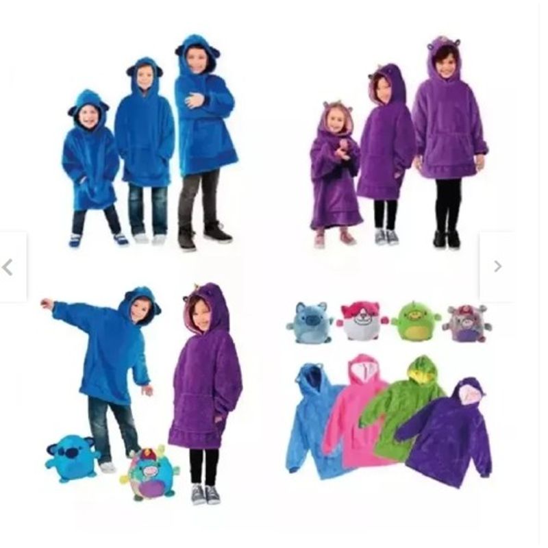 GENERICO - Peluche Convertible Buzo Capota Color Fucsia
