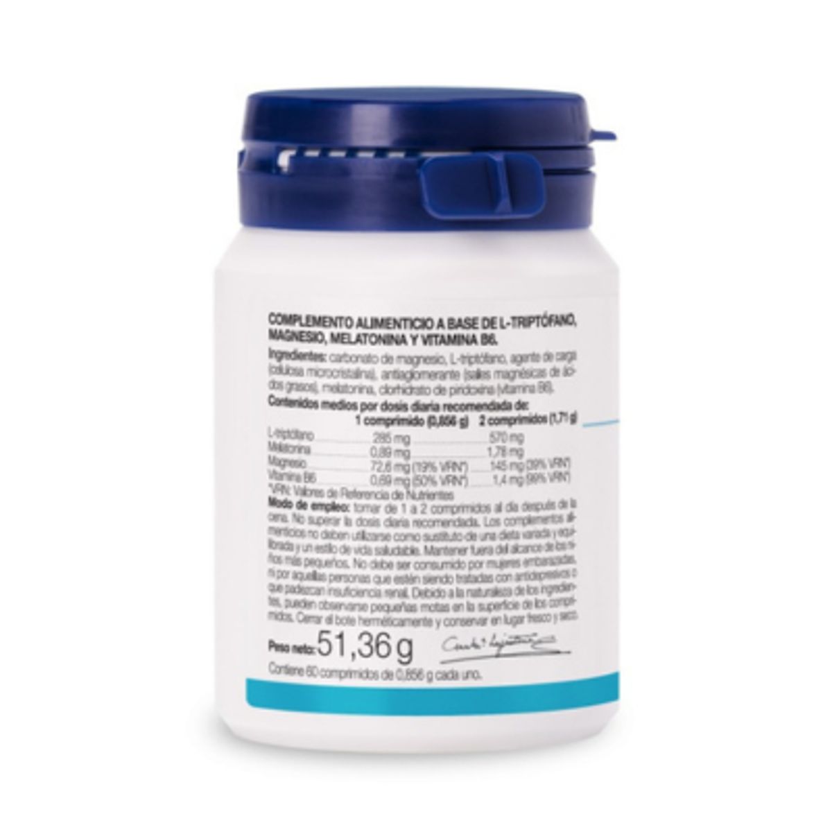 ANA MARIA LAJUSTICIA - TRIPTÓFANO CON MELATONINA + MAGNESIO Y VIT B6  60 Comprimidos