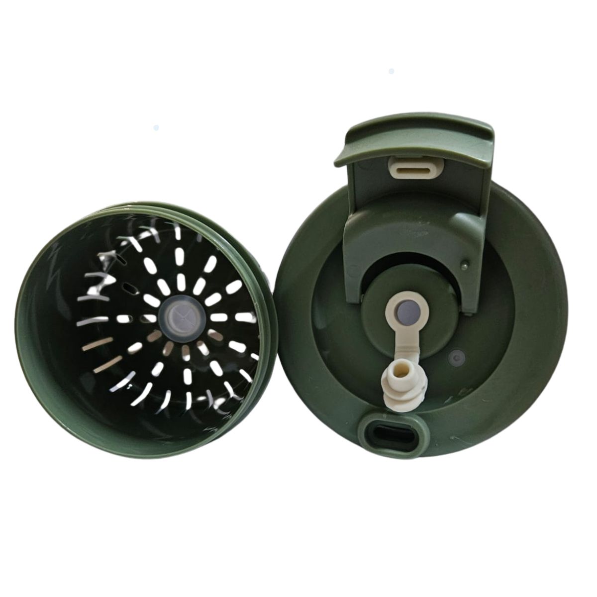 ELMEJORPRECIO - Tomatodo Portátil Modelo Shake Hands de 1200 ml Verde Transparente