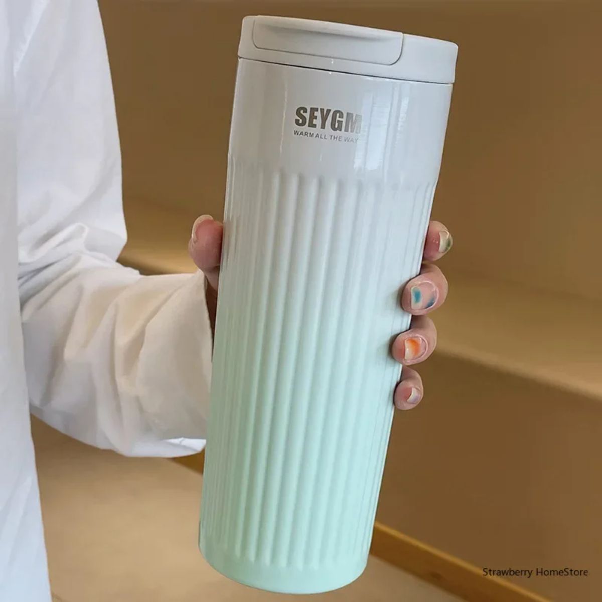ELMEJORPRECIO - Vaso Térmico Conservador de Bebidas Modelo Seyom Verde