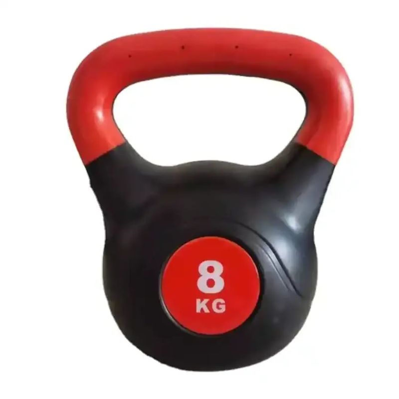 GENERICO - Pesas rusas importada 12 kg Kettlebell - ROJO