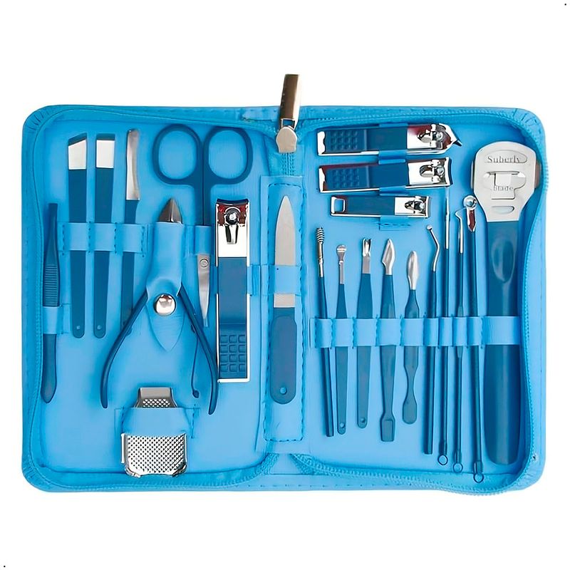 GENERICO - Set Manicura Pedicura Juego De 22 Piezas Acero Inoxidable