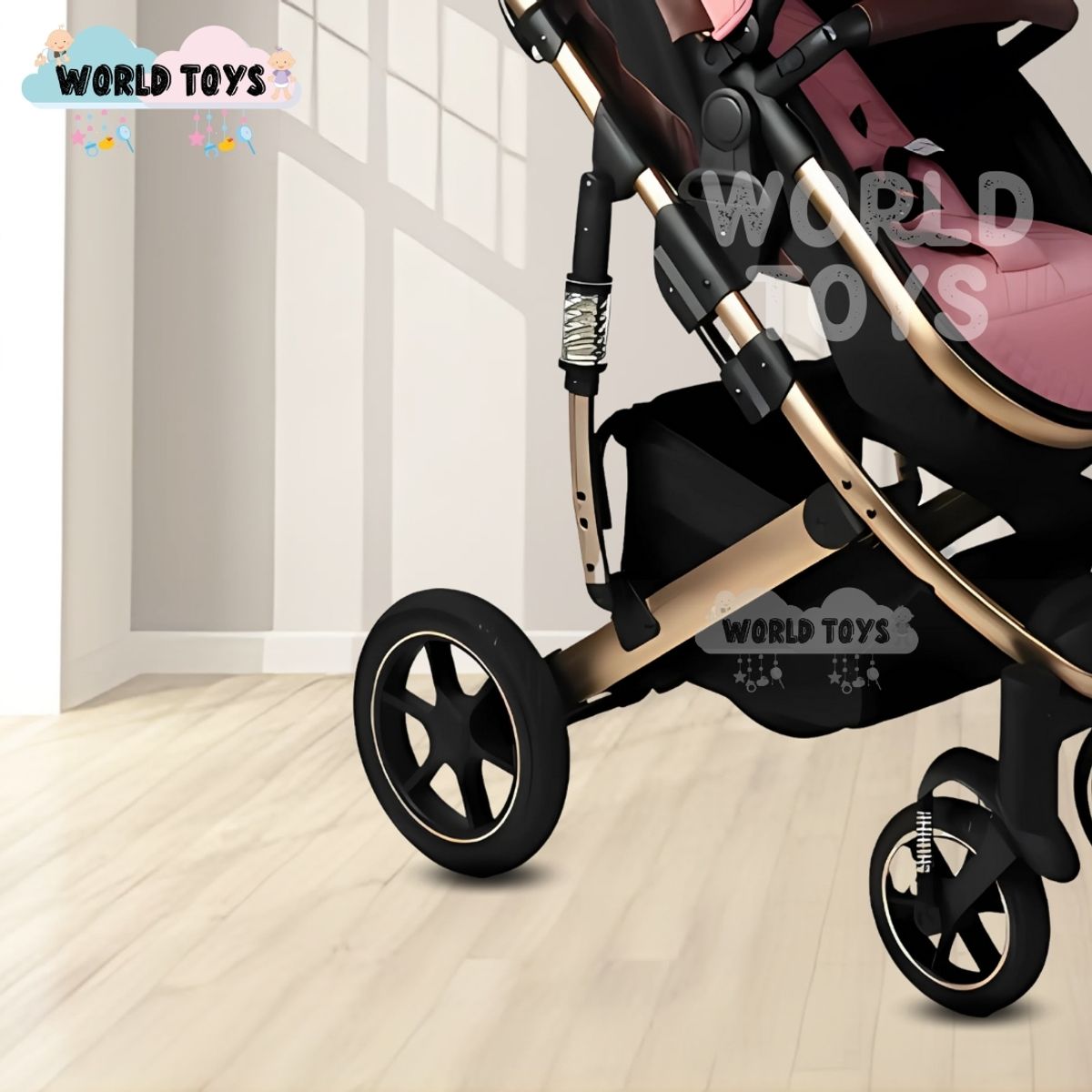 BABY - Coche Cuna Moisés de Lujo «TORETTO» Pink