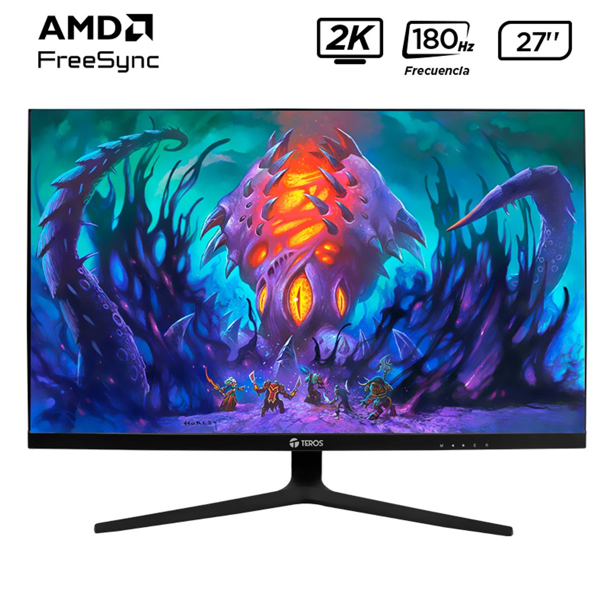 TEROS - MONITOR PLANO GAMING TEROS  27 QHD IPS FLAT 180 HZ