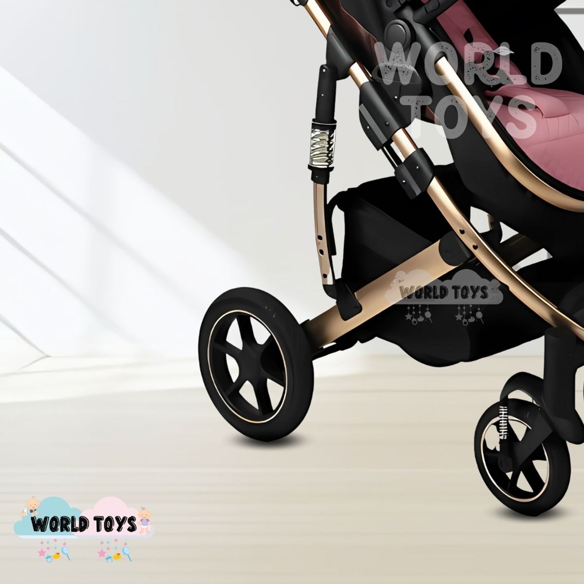 BABY - Coche Moisés con Porta bebé «TORETTO II» Pink