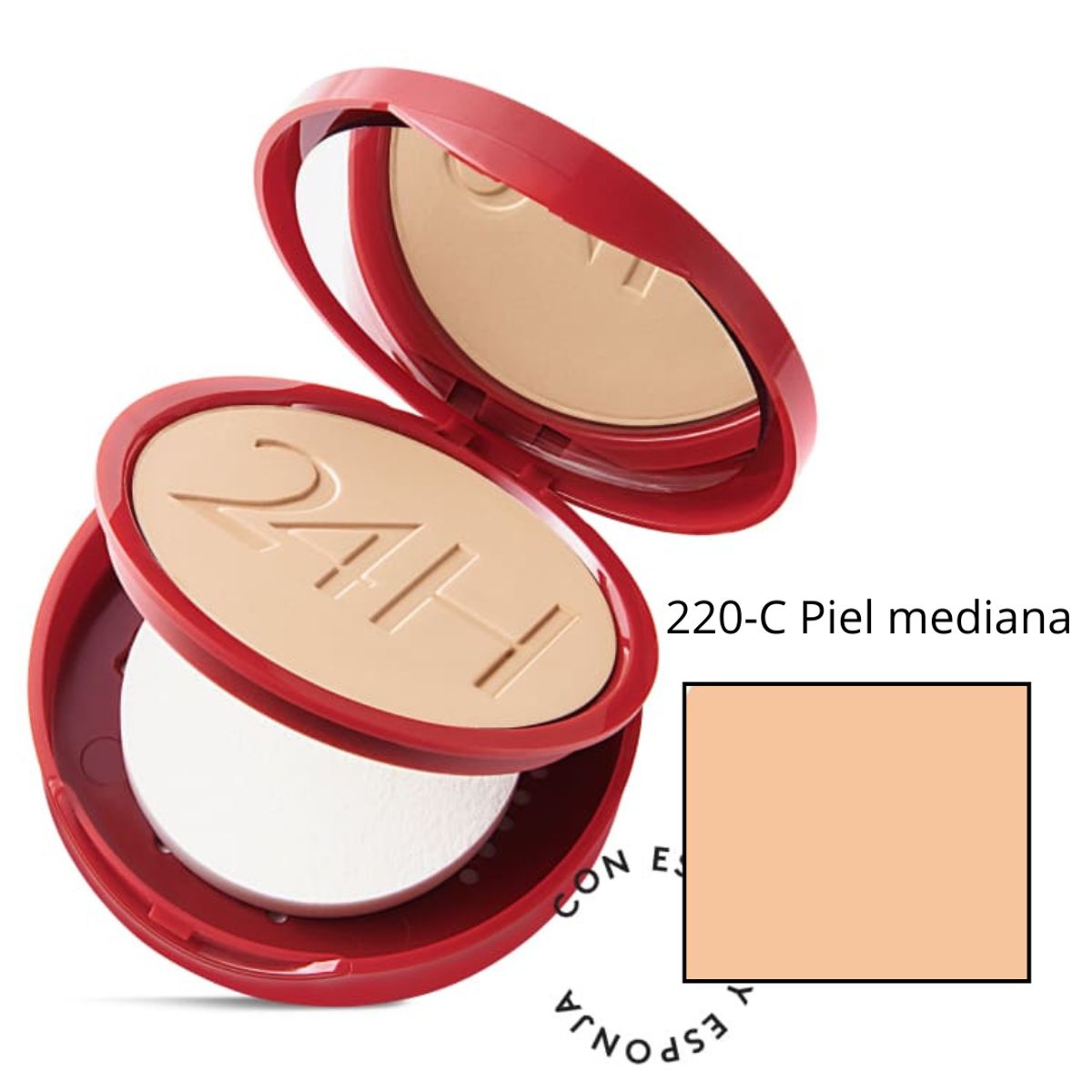 ESIKA - Polvo Compacto Colorfix 24h Ésika 220-c Piel mediana
