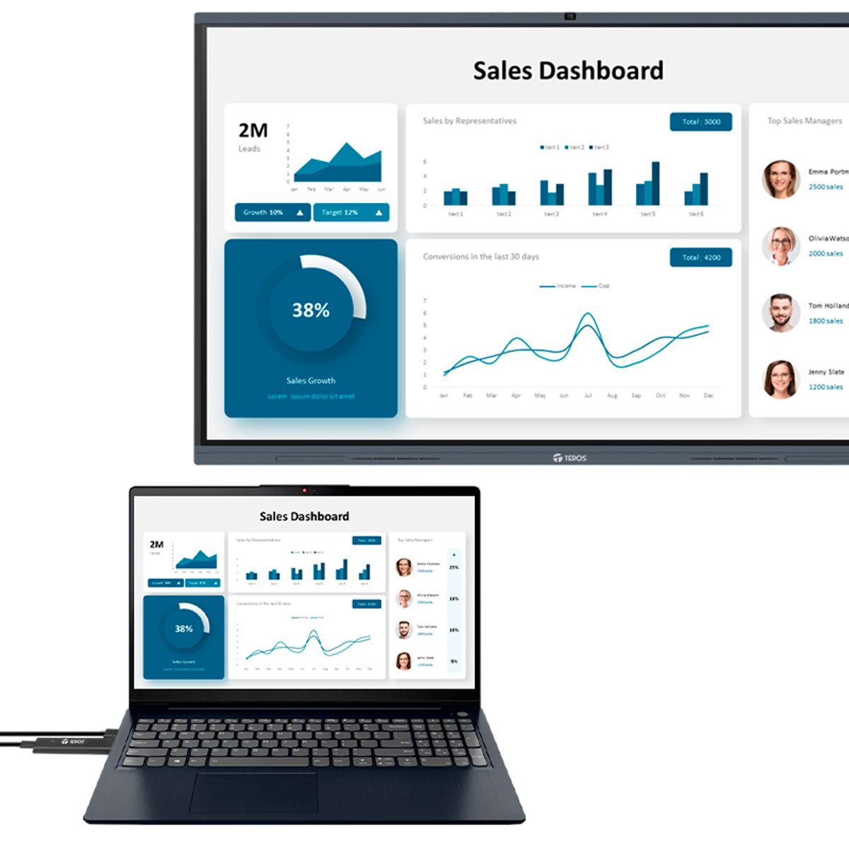 TEROS - TRANSMISOR Y RECEPTOR TEROS HDMI INALÁMBRICO PARA PANTALLAS