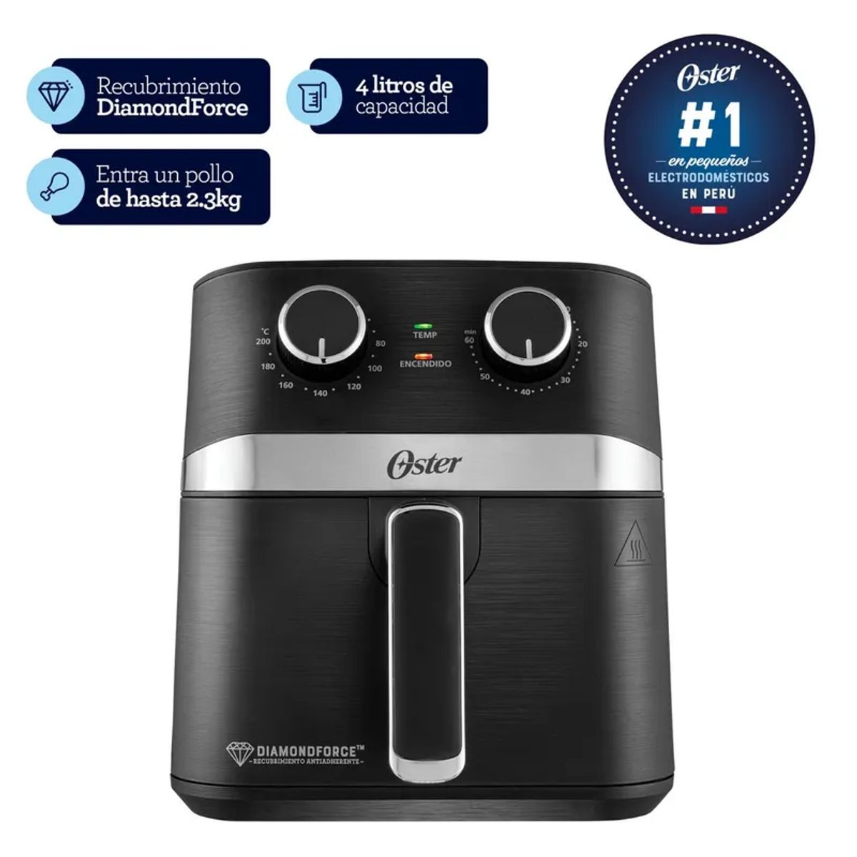 OSTER - Freidora de Aire Manual Oster® 4L CKSTAF401MDF