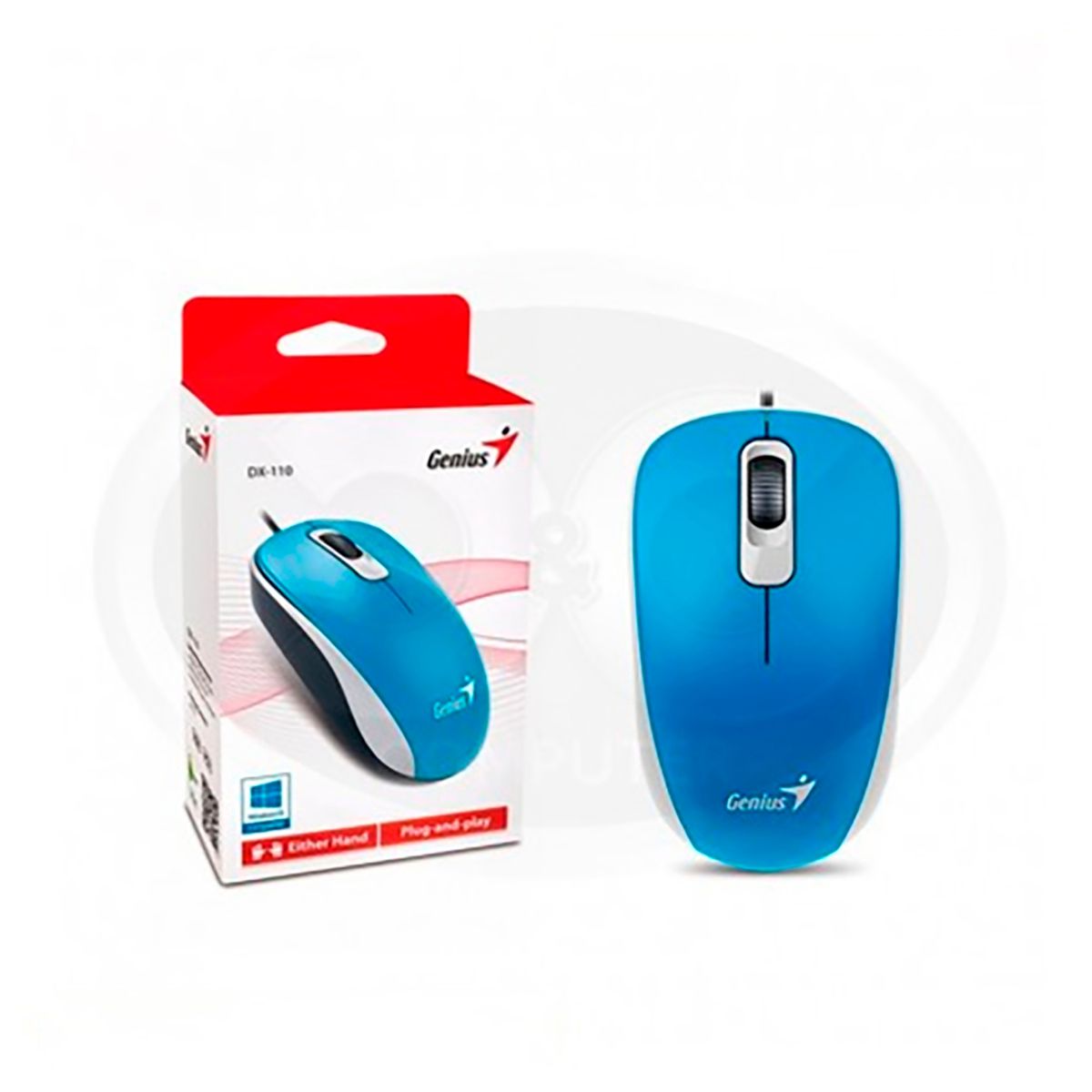 GENIUS - Mouse Alambrico Dx-110 Azul