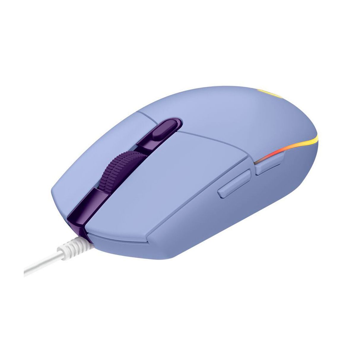 LOGITECH - Mouse Gaming G G203 Lightsync Rgb 8000 Dpi 6 Botones Lila
