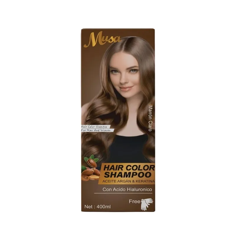 GENERICO - Shampoo Hair Color Musa Marrón Claro 400ml