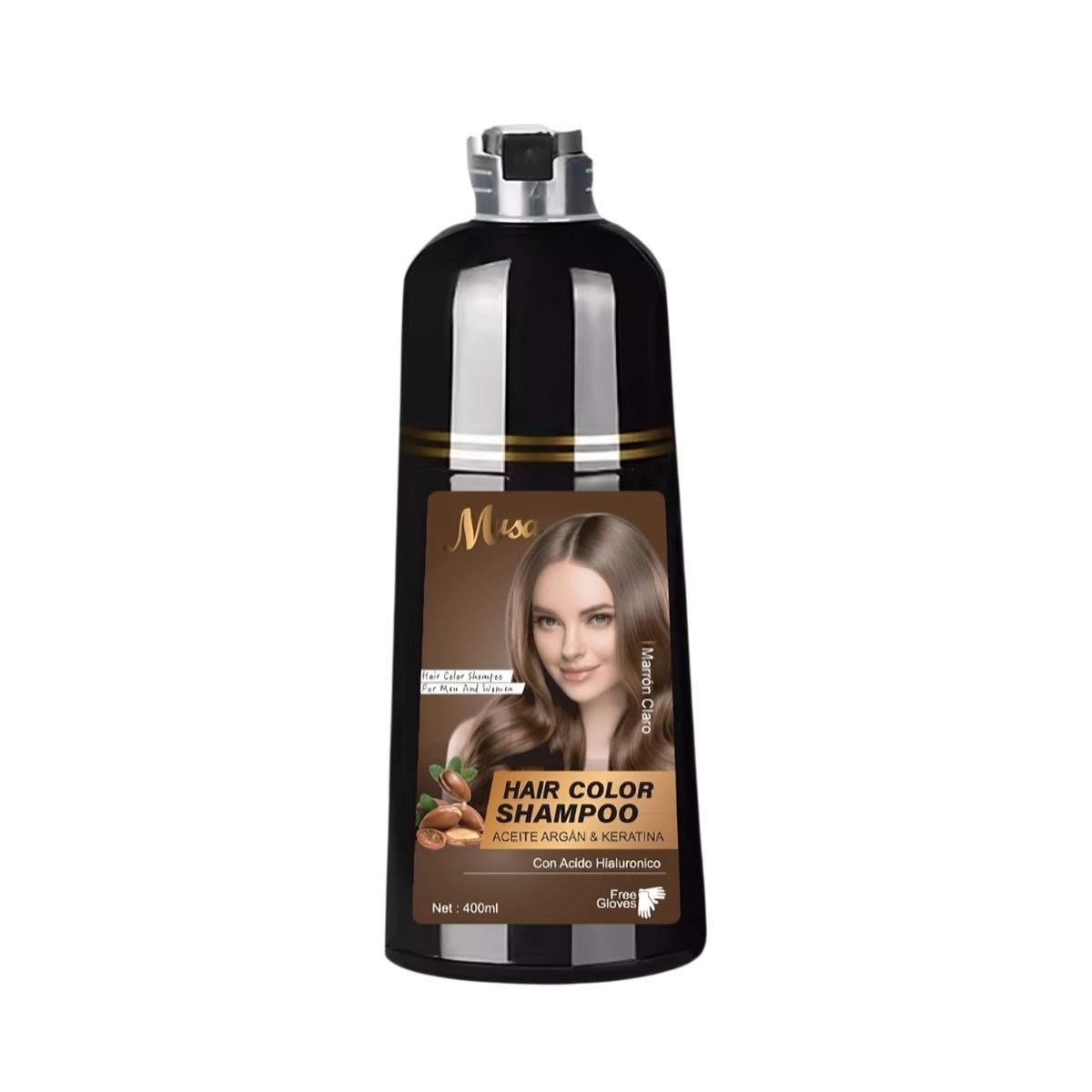 GENERICO - Shampoo Hair Color Musa Marrón Claro 400ml