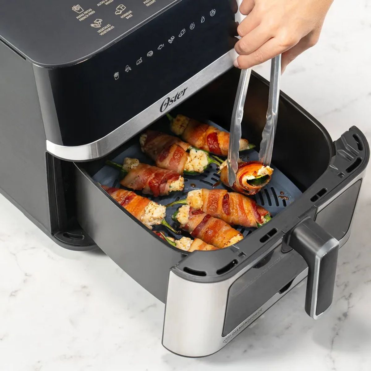 OSTER - Freidora de Aire Digital 7.5L Oster® CKSTAF75WDSSDF 053