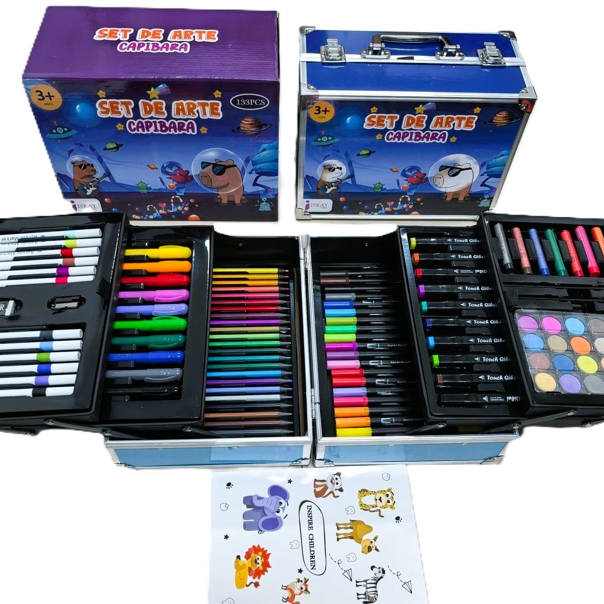 GENERICO - Set de Arte Maleta Capibara 6 Niveles - Nuevo modelo