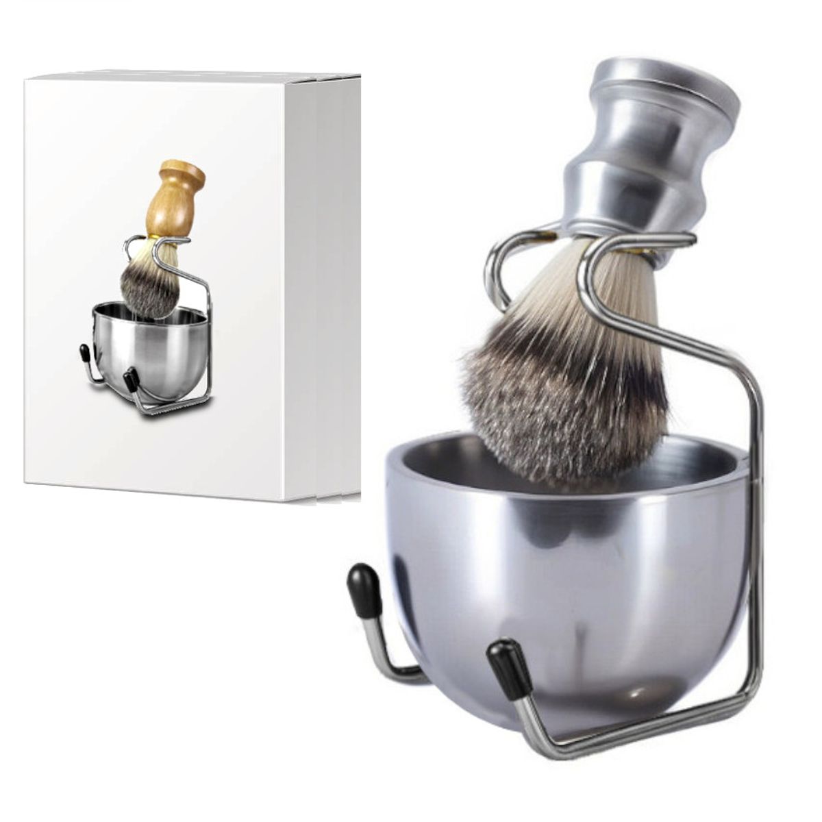 GENERICO - Set Cuidado Barba 3pz Stan Para Rasuradora Afeitadora Acero