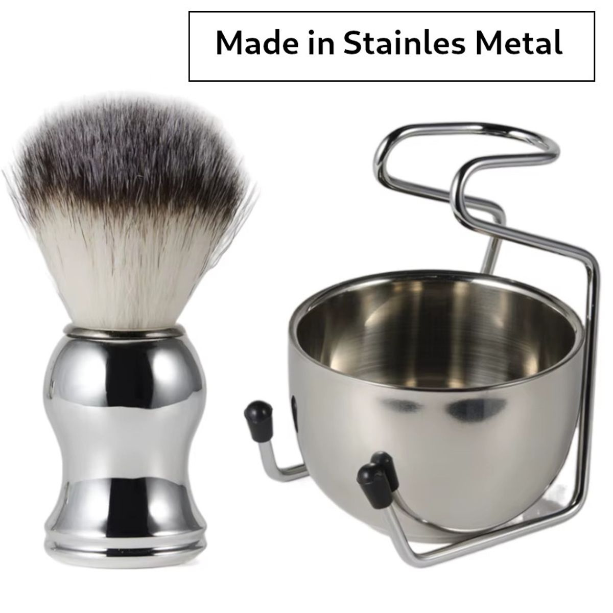GENERICO - Set Cuidado Barba 3pz Stan Para Rasuradora Afeitadora Acero