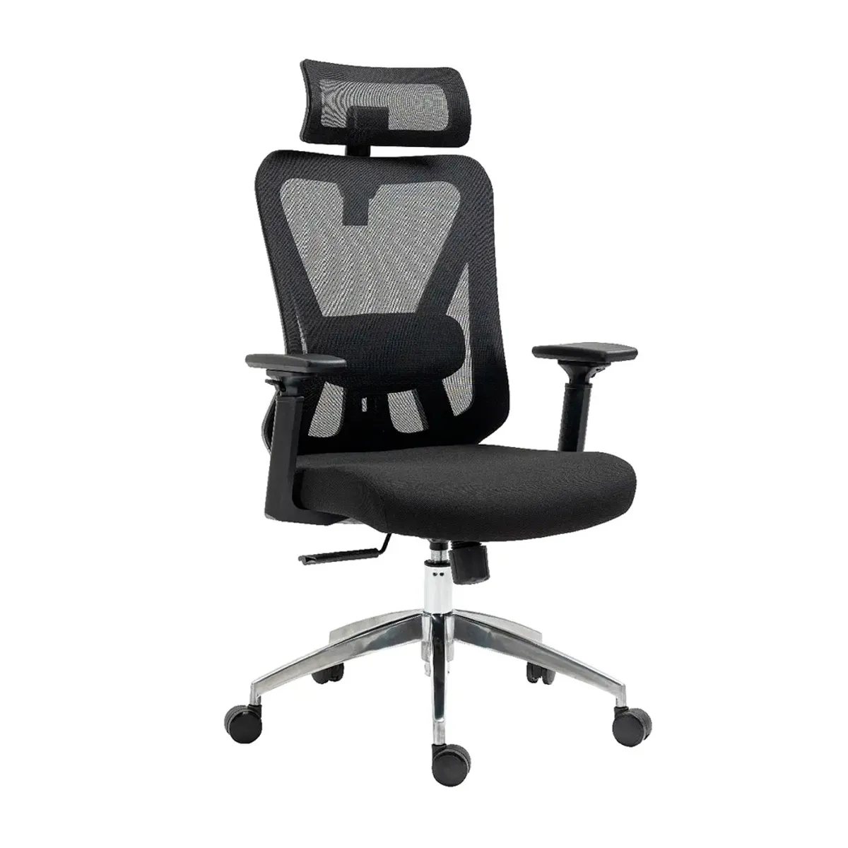OFIDEAS - Silla de Oficina Presidencial Syncro Brazo 3D Smart Negro Ofideas
