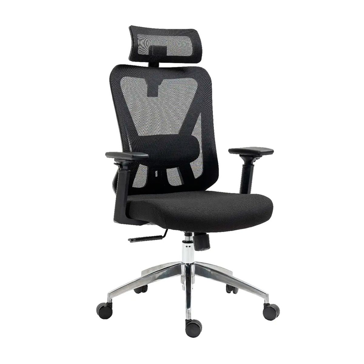 OFIDEAS - Silla de Oficina Presidencial Syncro Brazo 3D Smart Negro Ofideas