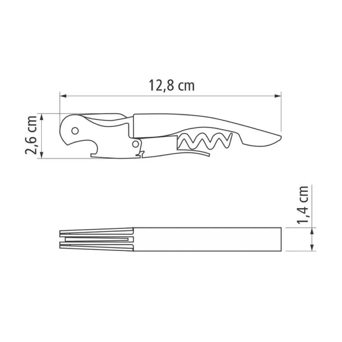 TRAMONTINA - SACACORCHO TRAMONTINA DE ACERO INOXIDABLE