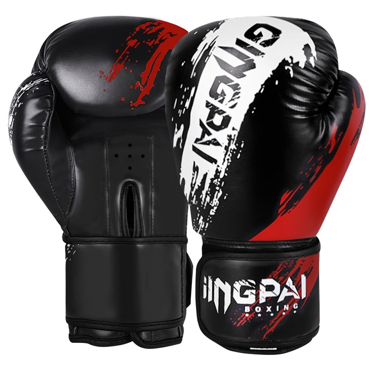 OEM - Guantes Boxeo GINGPAI M11 Profesionales 12 Oz Negro