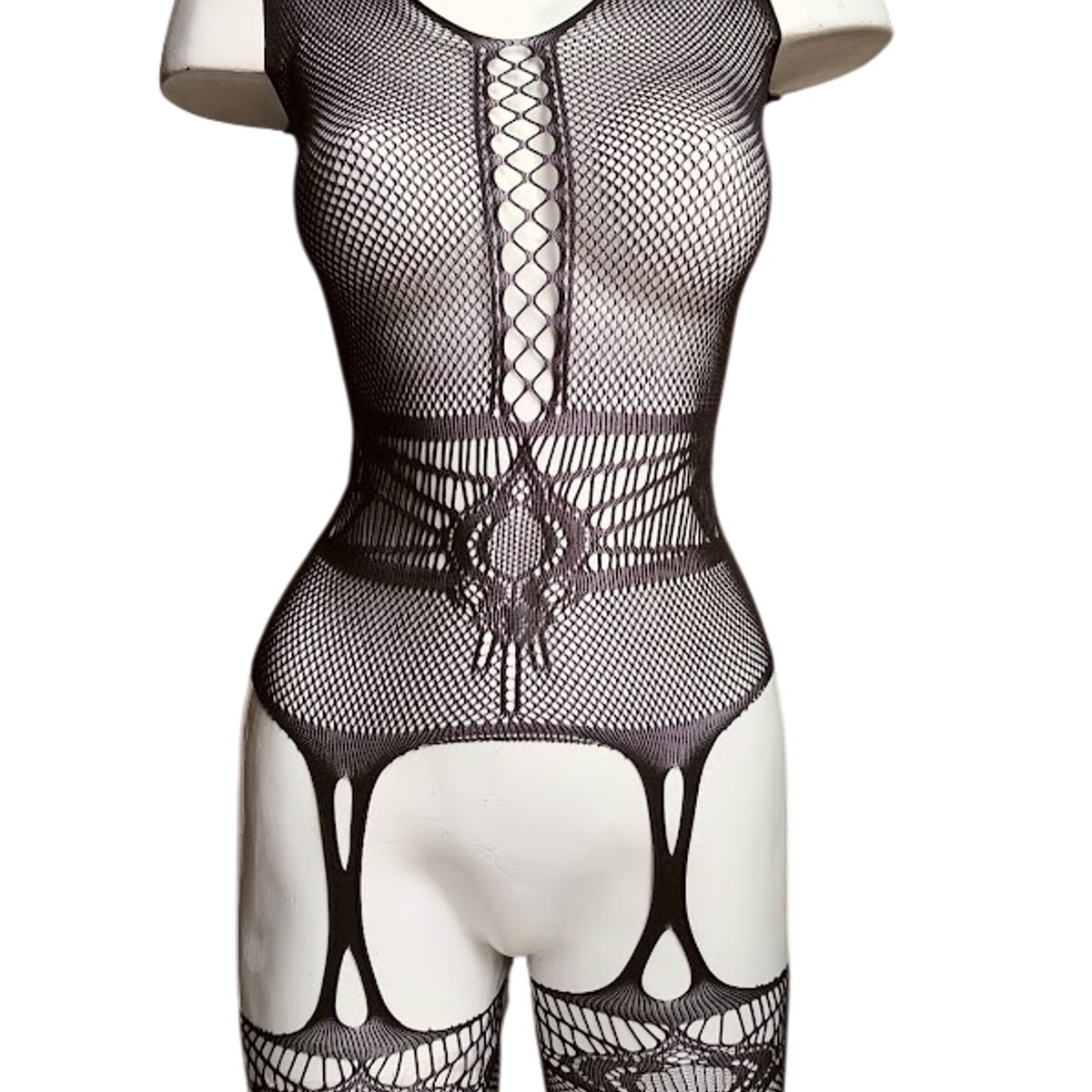 GENERICO - LENCERIA CORPORAL MALLA ENTERIZO CATSUIT