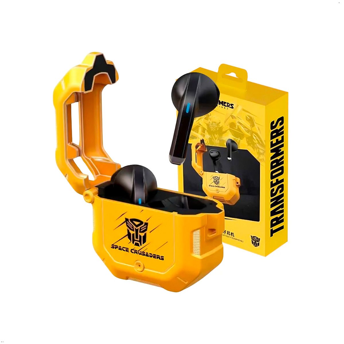 TRANSFORMERS - Auriculares inalámbricos Bluetooth Transformers TF-T12 color amarillo