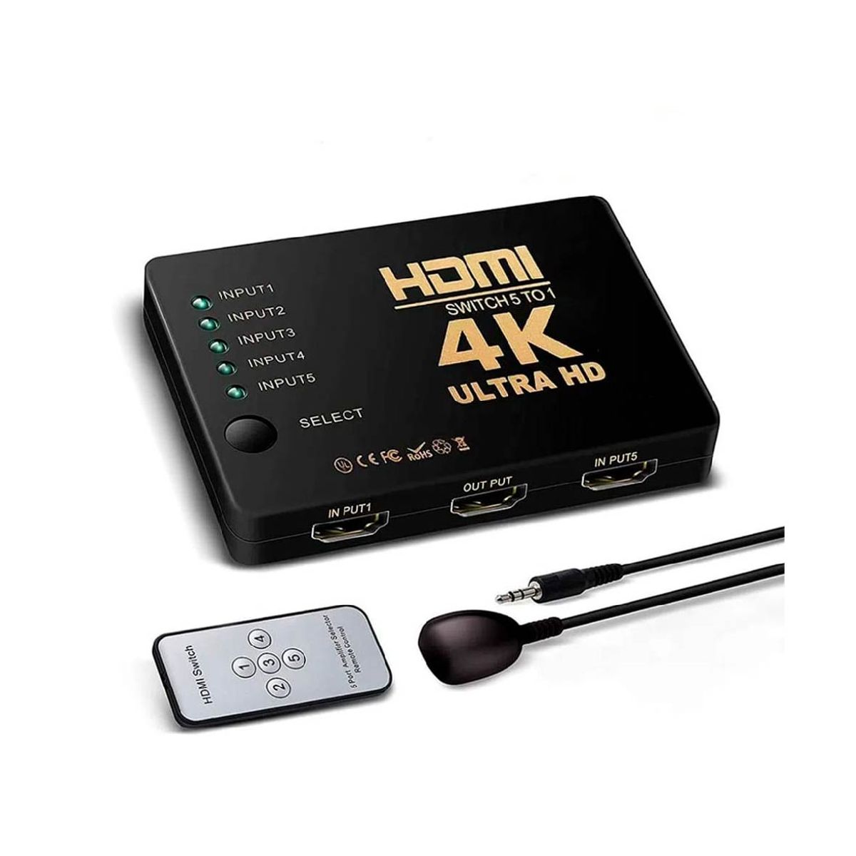 HDMI SELECTOR SWITCH 5 PUERTOS HDMI 4K, marca GENERICO - Foto 2