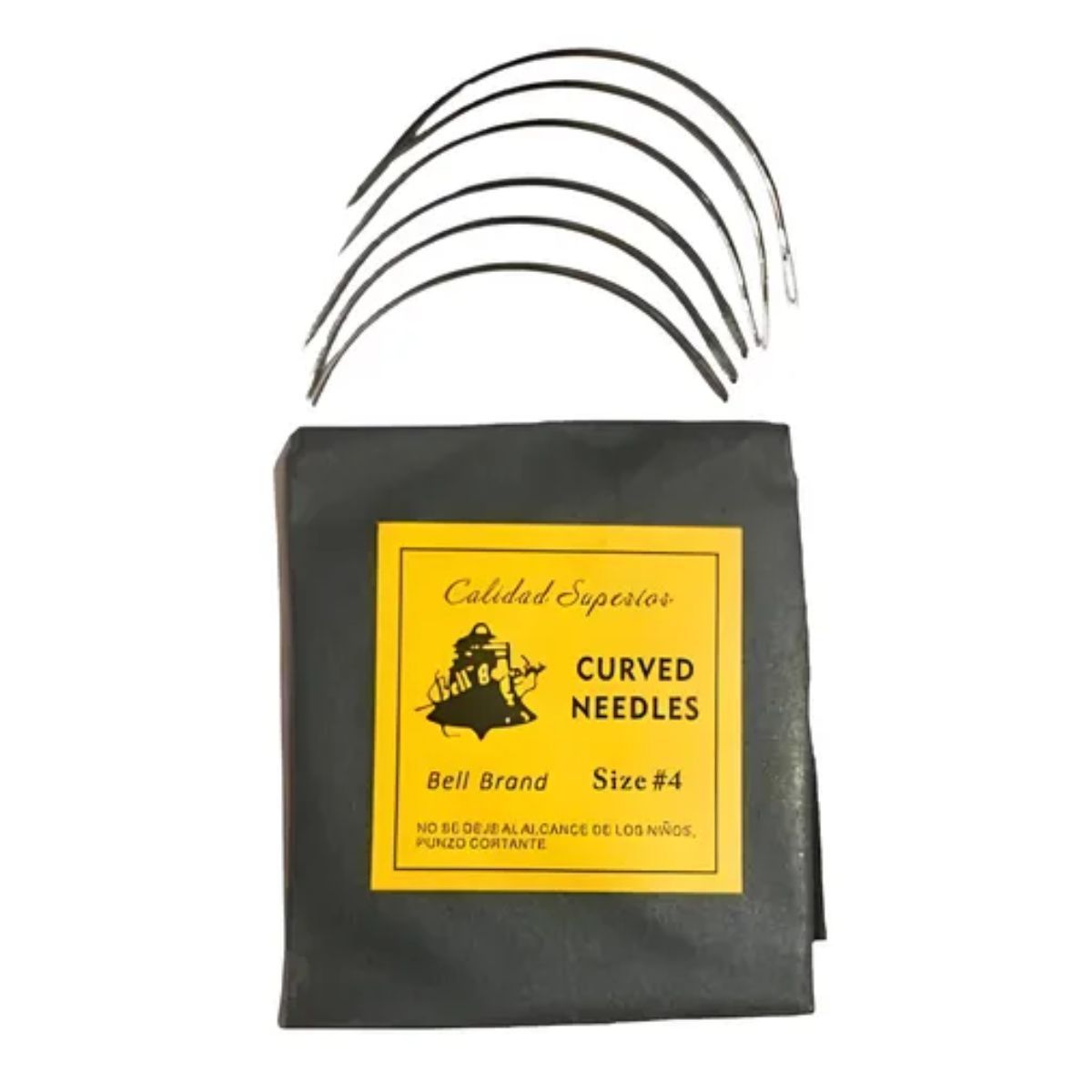 GENERICO - Agujas Curva Nro. 4, Aguja de Mano Paquete Con 25 Piezas