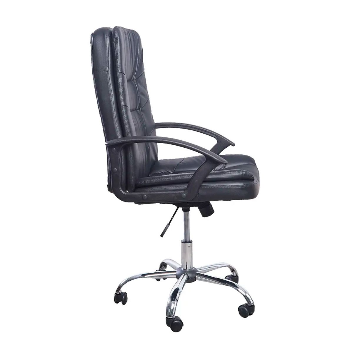 OFIDEAS - Silla De Oficina Ergonómica Gerente Capellini Cuero Negro Ofideas
