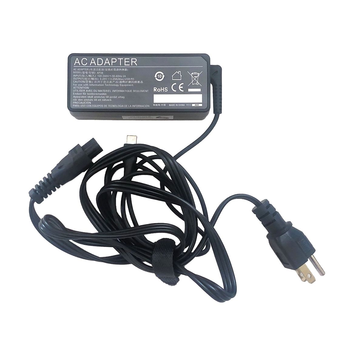 HP - CARGADOR PARA HP 65W 325A USB-C NEGRO  PN 12975