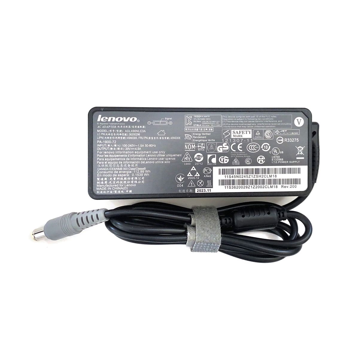 LENOVO - CARGADOR PARA LENOVO 90W 20V 45A PUNTA 79X55MM PN ADLX90NLC3A