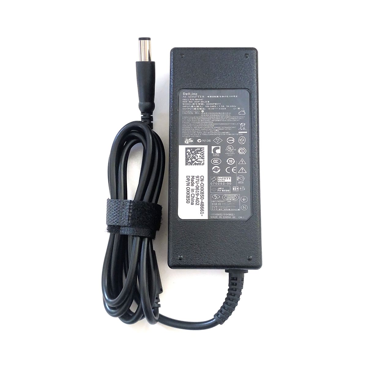 DELL - CARGADOR PARA DELL 90W 195V 462A PUNTA 74X5MM NEGRO PN DA90PM111