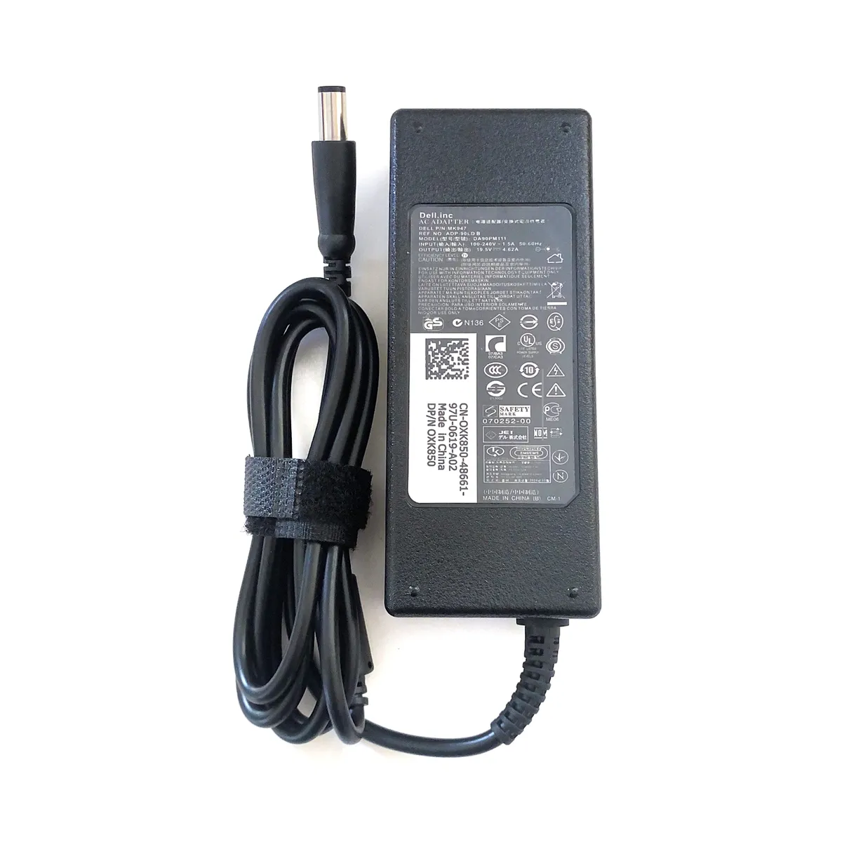 DELL - CARGADOR PARA DELL 90W 195V 462A PUNTA 74X5MM NEGRO PN DA90PM111