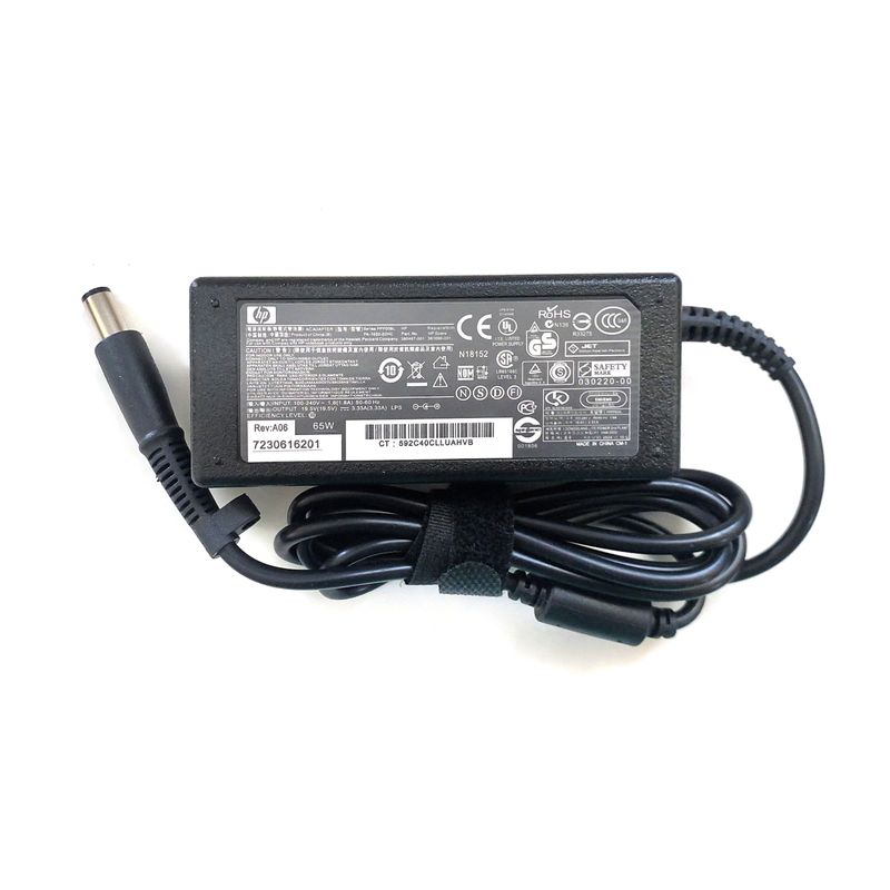 HP - CARGADOR HP 65W 195V 33A PUNTA 74X5MM PN 380467-001 65W-74X50MM