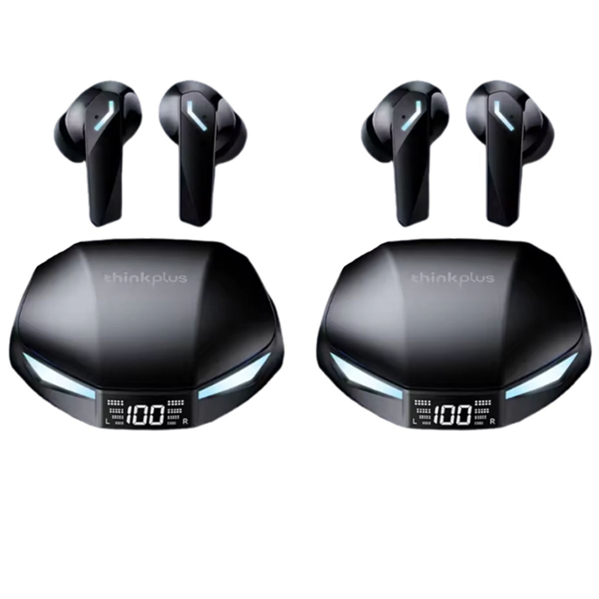 LENOVO - Set 2 Audífonos Lenovo XT55 Tws Bluetooth 5.4 -Negro