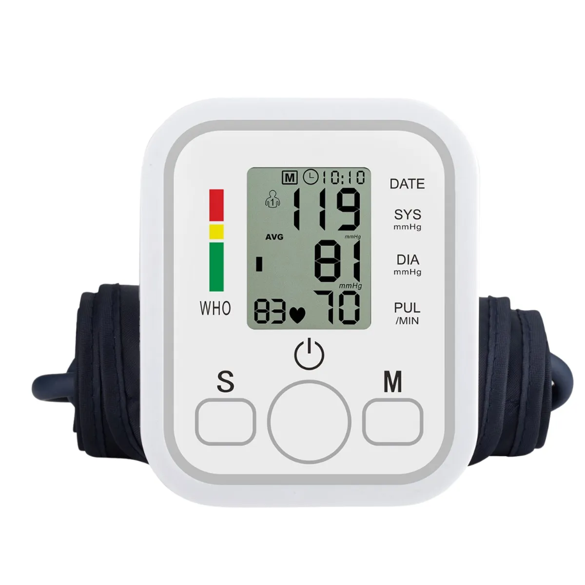 GENERICO - Tensiómetro Digital de Brazo Arm Style Blanco