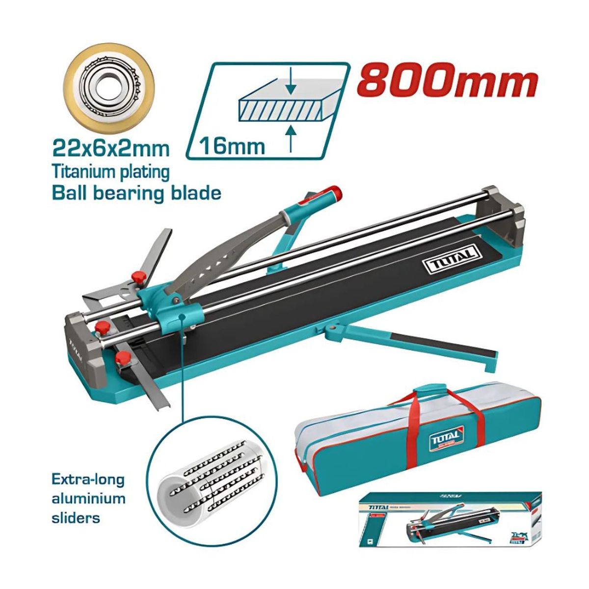 GENERICO - CORTA MAYOLICA 32" 80CM BASE 1015X200MM HOJA 22X6X2MM  THT578002