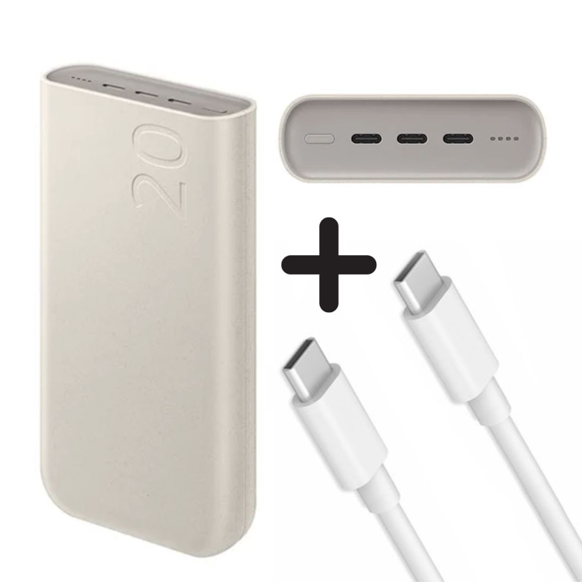 GENERICO - Power Bank Cargador Portátil 20000mAh 45W MAS CABLE