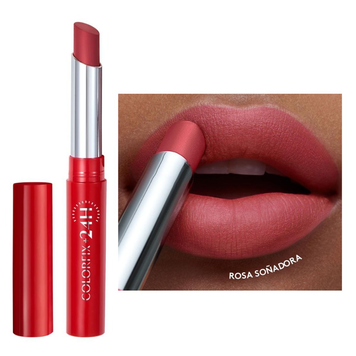 ESIKA - Labial colorfix 24h mate ésika rosa soñadora