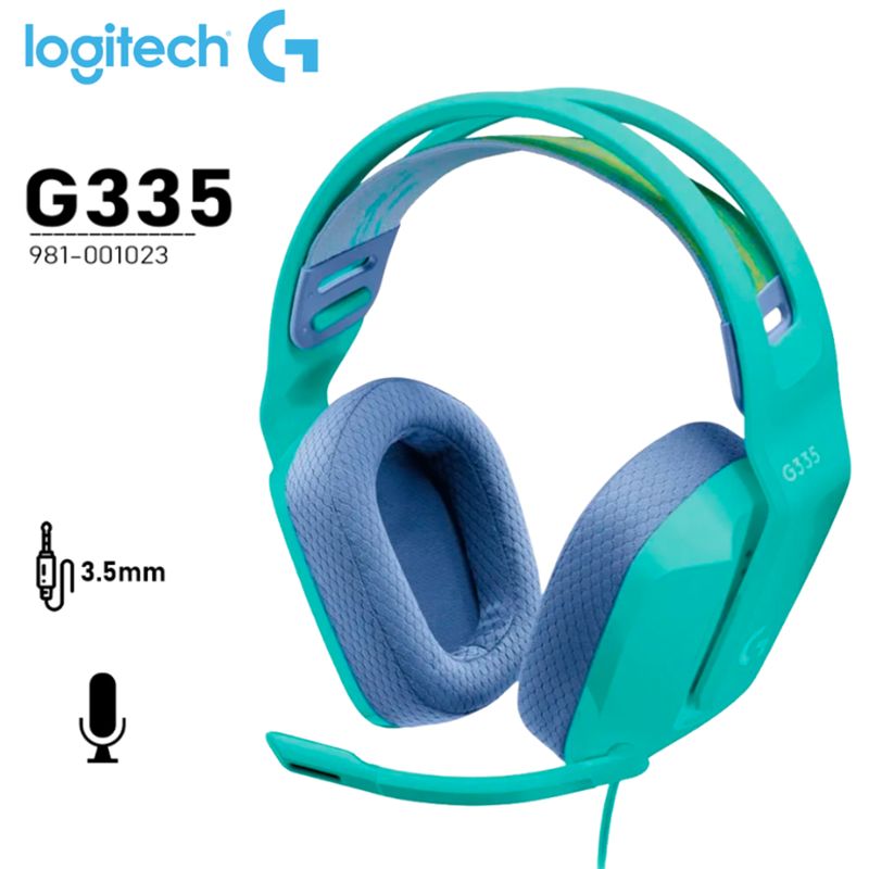 LOGITECH - Audifono Gamer Logitech Con Microfono G335 Verde