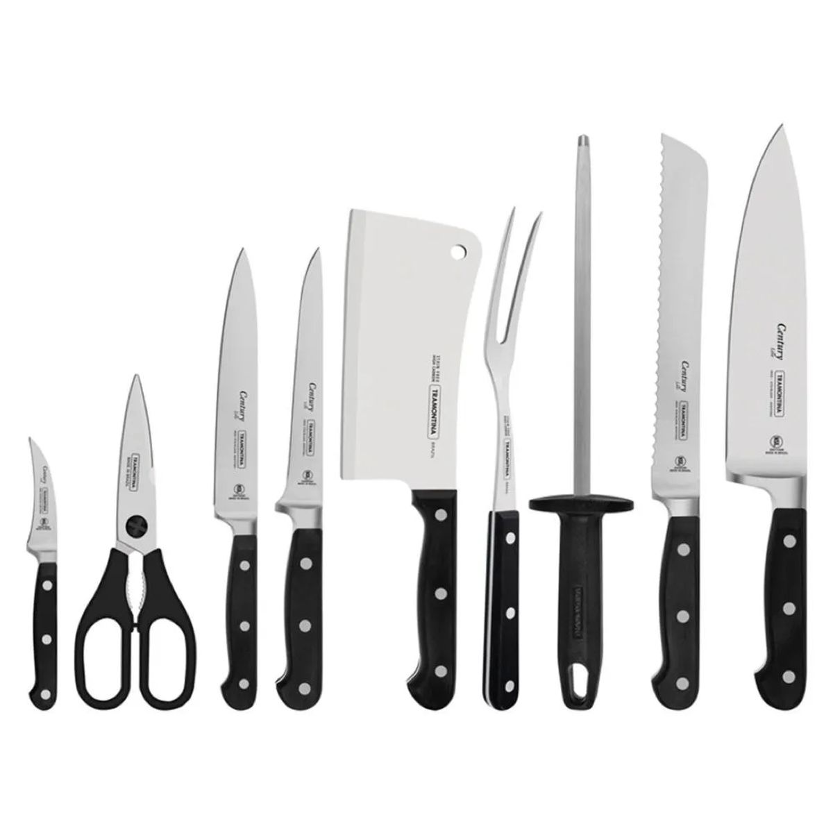 TRAMONTINA - JUEGO DE CUCHILLOS TRAMONTINA CENTURY 10 PIEZAS