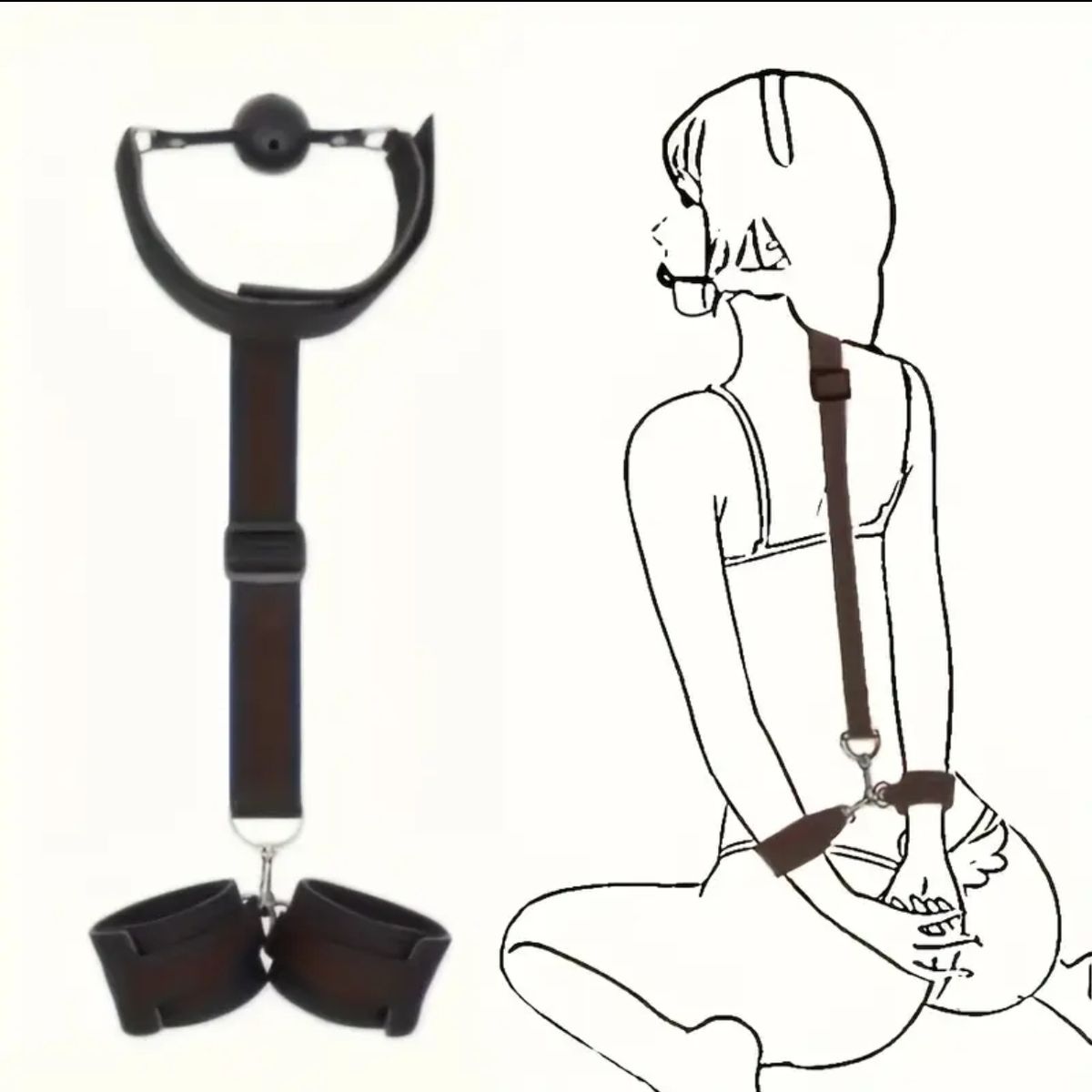 GENERICO - ARNES MORDAZA BONDAGE SADO