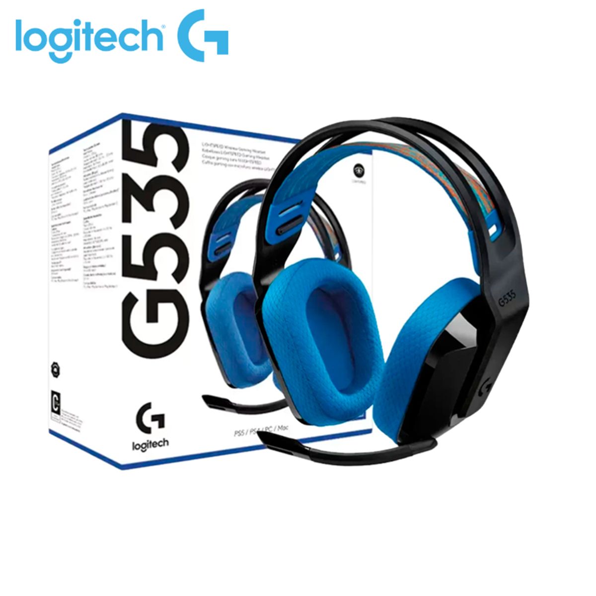 LOGITECH - Audifono Logitech G535 LIGHTSPEED Conectividad Inalámbrica para Gamers