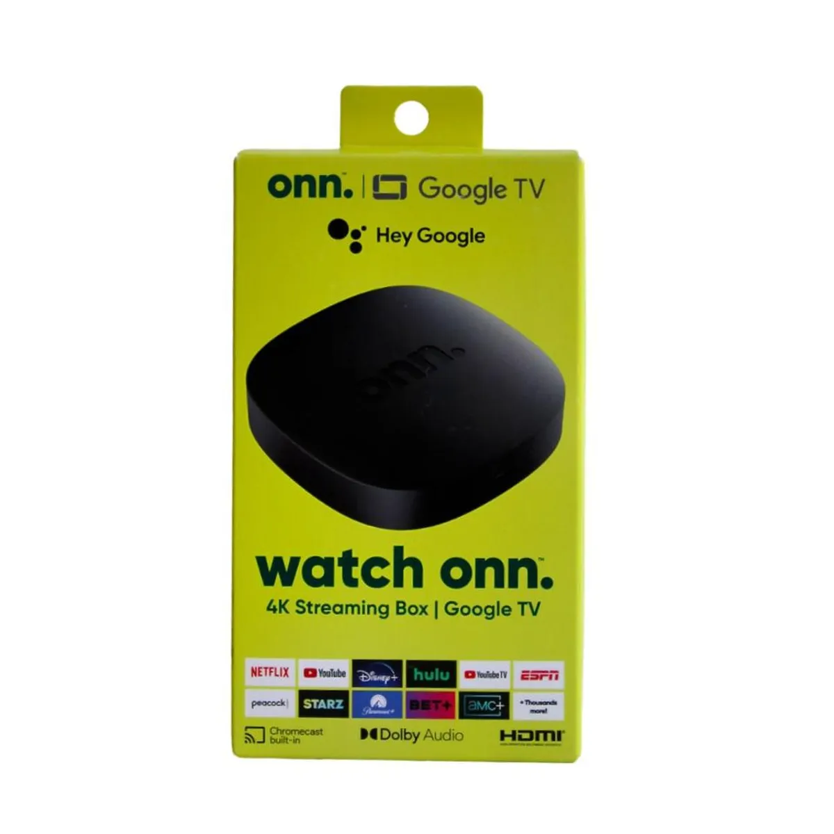 GOOGLE - TV BOX ONN WATCH GOOGLE TV 4K