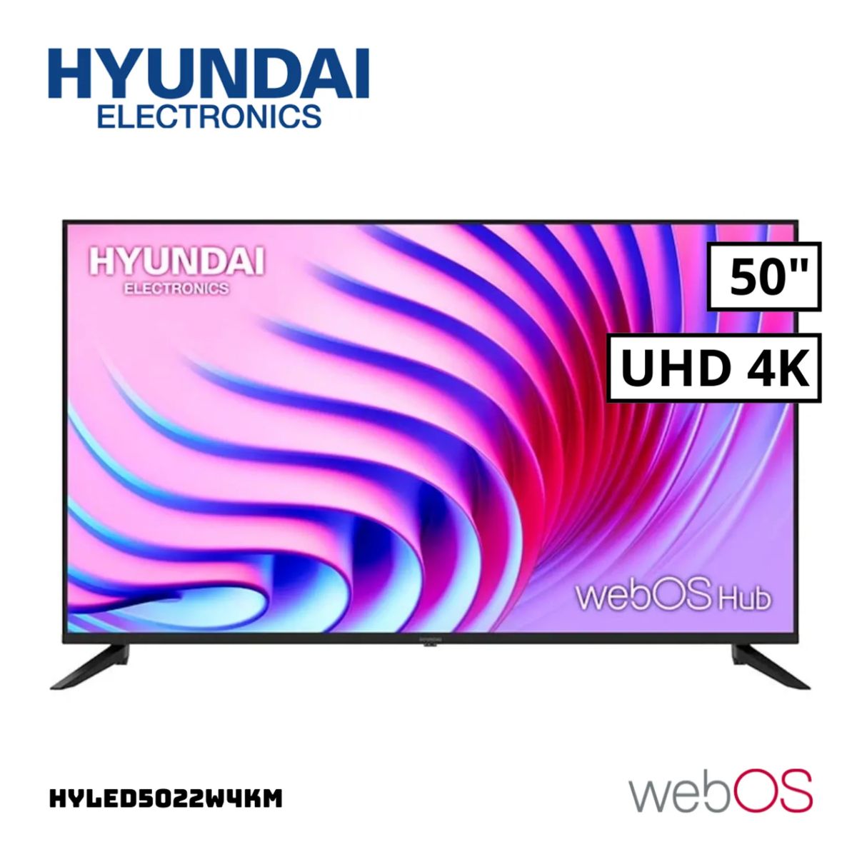HYUNDAI - TELEVISOR HYUNDAI 50 SMART TV WEBOS HUB 4K UHD LED - HYLED5022W4KM