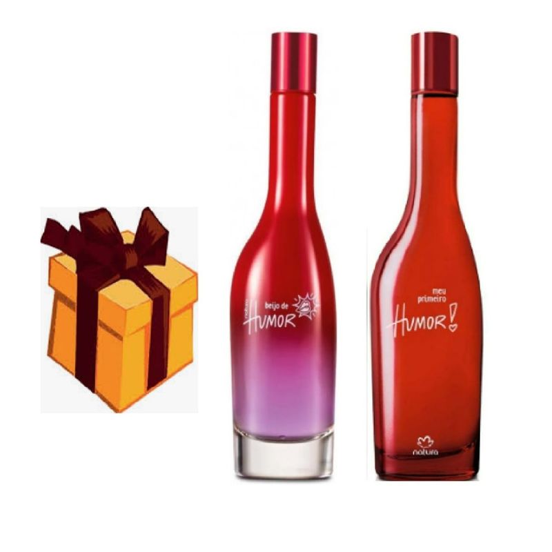 NATURA - Humor Primeiro 75ml + Humor beijo 75ml Natura + regalo